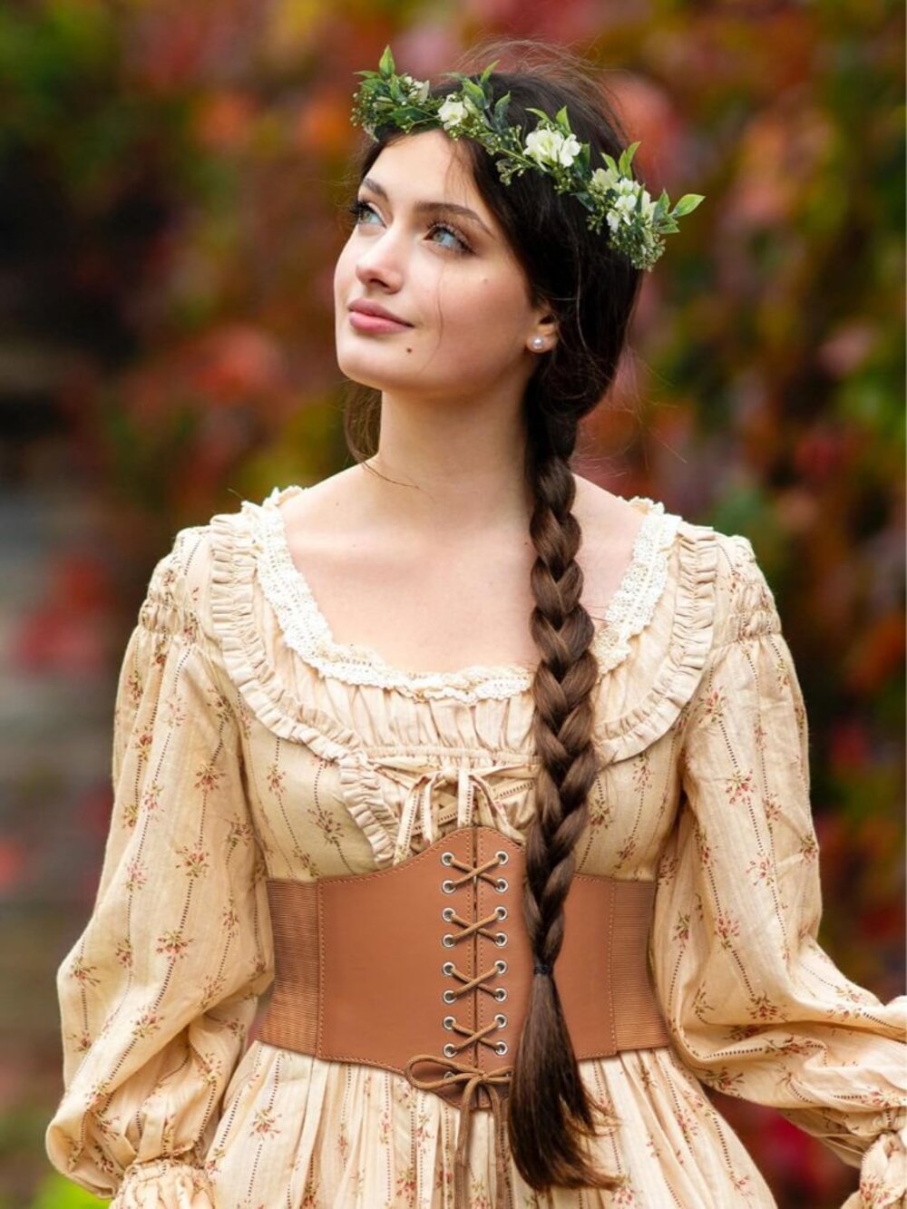 Renaissance Accessories,Lace-up Pirate Cinch Corset Belt for Women,Medieval Unde - Picture 4 of 6